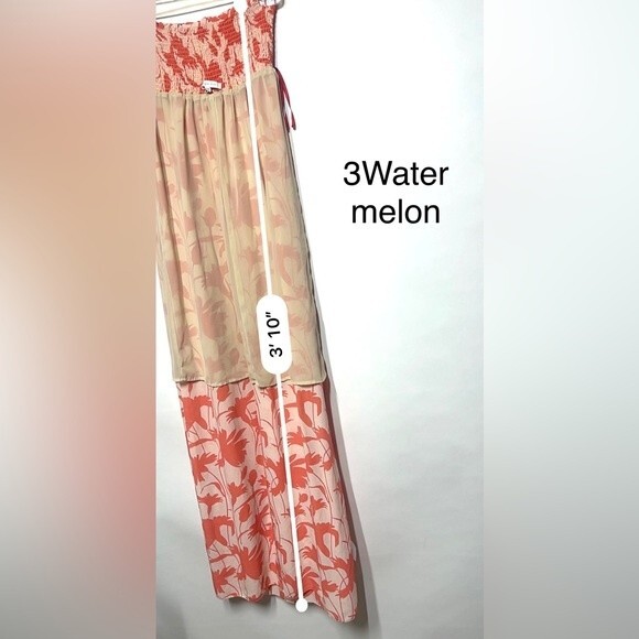 Patrizia Pepe Smocked  Strapless  Silk Floral Maxi Dress 4 - Picture 14 of 15